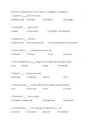 English Worksheet: comparative-superlative 