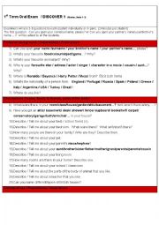 English Worksheet: Questions-based oral exam 