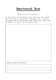 English Worksheet: Bentwood Box Worksheet