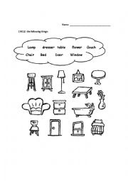 English Worksheet: Furniture