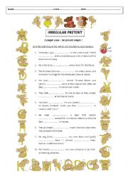 English Worksheet: irregular past simple