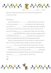 English Worksheet: A letter for Santa