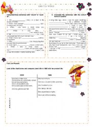 English Worksheet: Used to