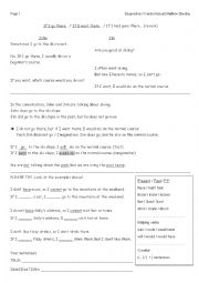 English Worksheet: If I go / went / had gone there (supposition and counterfactual review)