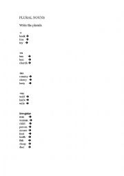 English Worksheet: Plural Nouns