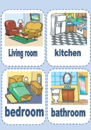 English Worksheet: parts of house and furniture