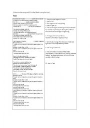 English Worksheet: Roar by Kathy Perry