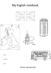 English notebook school year 2014 2015