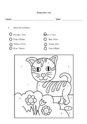 English Worksheet: Colour test