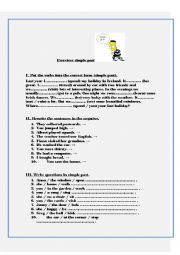 Simple past worksheet