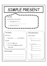 English Worksheet: simple present