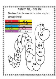 English Worksheet: Colours