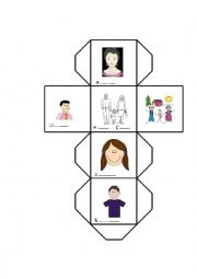 English Worksheet: Family dice