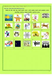 English Worksheet: phonics: SM, SN, ST, SK