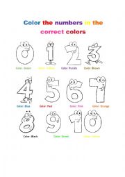 Numbers and colors