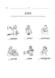 English Worksheet: Jobs