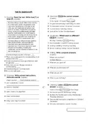 English Worksheet: Sports Test