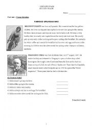 English Worksheet: Famous Uruguayans