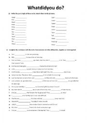 English Worksheet: Past Simple