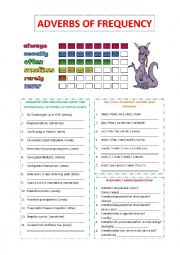 English Worksheet: Adverbs of Frequency