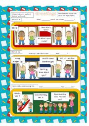 English Worksheet: Hello, Please Introduce Yourself