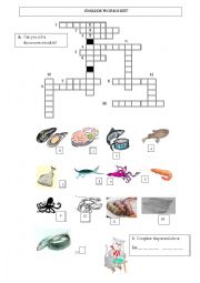 English Worksheet: Vocabulary fish