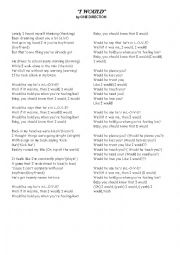 I would by One Direction - ESL worksheet by yesica25