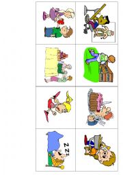 English Worksheet: Past Irregular Verbs Card Game