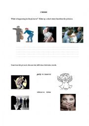 English Worksheet: CRIME