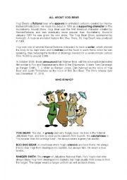 English Worksheet: Yogi Bear