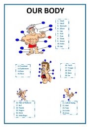 English Worksheet: OUR BODY