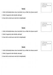 English Worksheet: Buddy Paragraphs