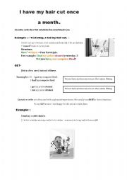 English Worksheet: Passive Causative Sentences