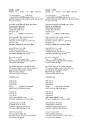 English Worksheet: Lorde- Royas