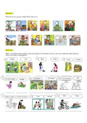 English Worksheet: Present Simple- Progressive