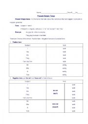 English Worksheet: Present Simple Tense 1