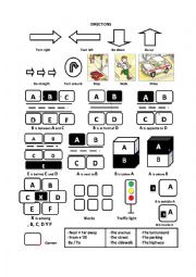 English Worksheet: Directions