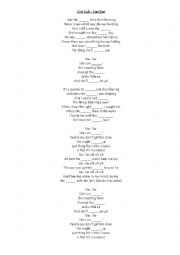 English Worksheet: Cris Cab - Liar liar