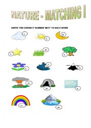 Nature I - worksheet