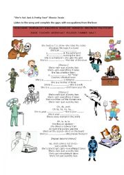 English Worksheet: She is not just a pretty face - Shania Twain