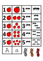 English Worksheet: Letter A games