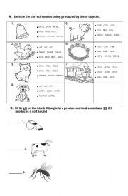 English Worksheet: Correct Sounds