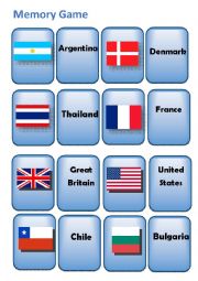 Flags- memory game