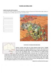 English Worksheet: Australia Mungo national park