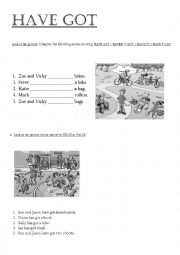 English Worksheet: Have got