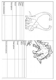 English Worksheet: Dinosaurs