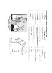 English Worksheet: illneses