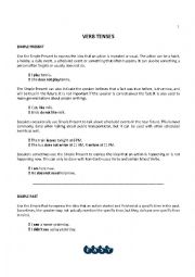 English Worksheet: Verb Tenses Complete
