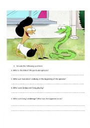 English Worksheet: Sanjay and Carig Episode 19