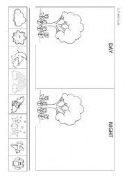 English Worksheet: Day and Night